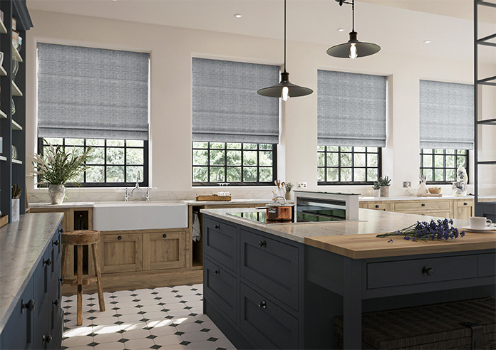Donegal, Port Grey - Twist&Fit Roman Blind - Image 6